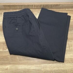 Sandro Paris Cotton Blend Carrot Fit Trouser Pants Mens US 36 - FR 44‎ Navy 31"